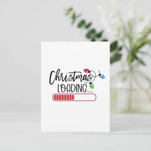 クリスマスのロードクリスマスライト シーズンポストカード (スタンド正面)