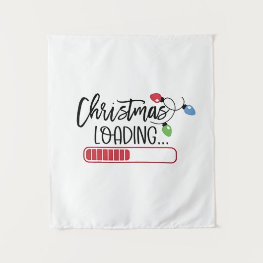 クリスマスのロードクリスマスライト タペストリー (正面)