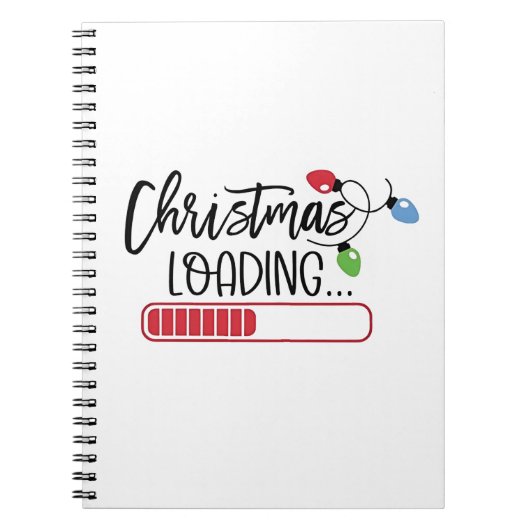 クリスマスのロードクリスマスライト ノートブック (正面)