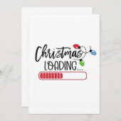 クリスマスのロードクリスマスライト 招待状 (正面/裏面)