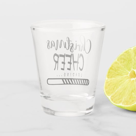 クリスマスのロード応援 |季節おもしろいのユーモア ショットグラス (裏面)