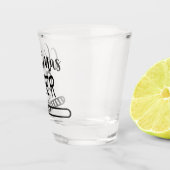 クリスマスのロード応援 |季節おもしろいのユーモア ショットグラス (右)