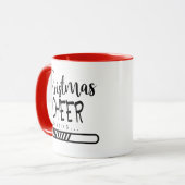 クリスマスのロード応援 |季節おもしろいのユーモア マグカップ (正面左)