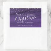 クリスマスのワインのラベルのステッカー 長方形シール (バッグ)