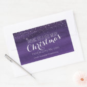 クリスマスのワインのラベルのステッカー 長方形シール (封筒)