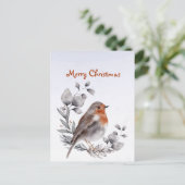 クリスマスのワカモノコウテイ 水彩画 シーズンポストカード (スタンド正面)