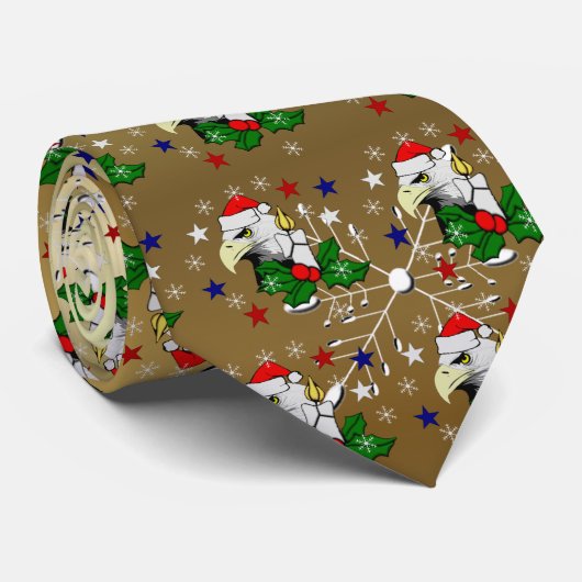 クリスマスのワシ ネクタイ (ロール)