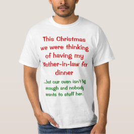 クリスマスのワードプレイ – 姑 Tシャツ