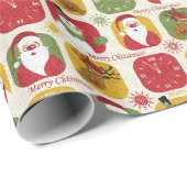 クリスマスのヴィンテージのギフトの包装紙 ラッピングペーパー (ロールコーナー)