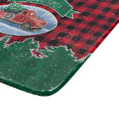 クリスマスのヴィンテージのトラックは加えます一流の6つをx 7" カッティングボード (角)