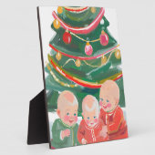 クリスマスの三つ子 フォトプラーク (側面)