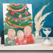 クリスマスの三つ子 フォトプラーク (側面)