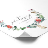 クリスマスの上からのすべての贈り物の水色 ポスター (角)