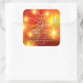 クリスマスの上来からの完璧な贈り物 スクエアシール (バッグ)