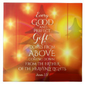 クリスマスの上来からの完璧な贈り物 タイル (正面)