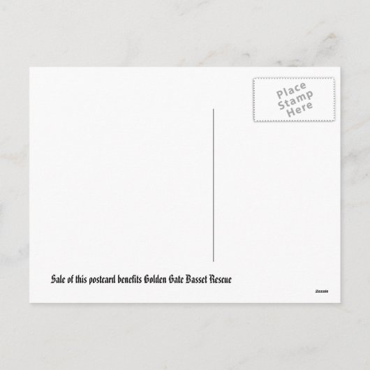 クリスマスの不能の猟犬の郵便はがき シーズンポストカード (裏面)