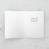 クリスマスの両生類 かわいい アショロトルのオーナメント カード (内部)
