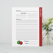 クリスマスの両面レシピページ (スタンド正面)