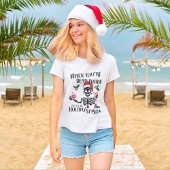 クリスマスの中であなたは死んだときのおもしろい骸骨 Tシャツ