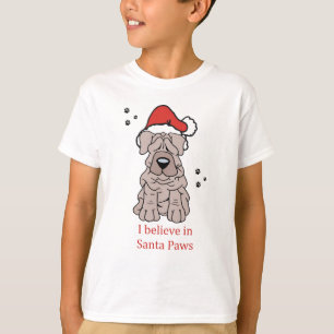 クリスマスの中国語Shar Pei Tシャツ