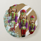 クリスマスの丸い枕、兵士 ラウンドクッション (裏面)