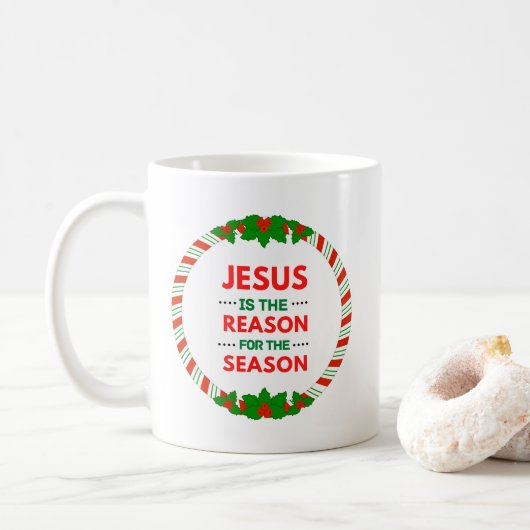 クリスマスの主役はイエス コーヒーマグカップ (ドーナツ)