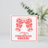 クリスマスの乾杯とスピリッツ シーズンカード (スタンド正面)