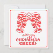 クリスマスの乾杯とスピリッツ シーズンカード (正面)