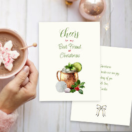 クリスマスの乾杯をベストフレンドに コッパーカップ シーズンカード