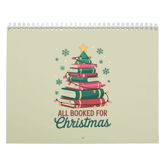 クリスマスの予約がすべて完了した司書 本好き ツリー カレンダー (カバー)