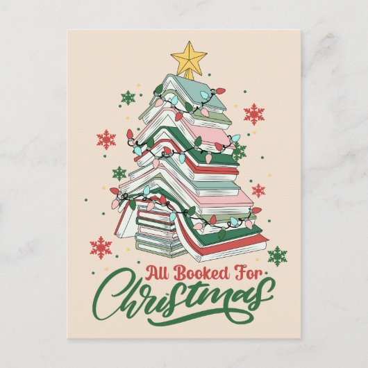 クリスマスの予約が完了 ポストカード (正面)