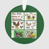 クリスマスの五鳥 オーナメント (正面)