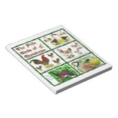 クリスマスの五鳥 ノートパッド (アングル)