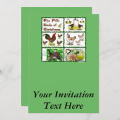 クリスマスの五鳥 招待状 (正面/裏面)