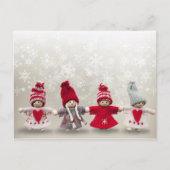 クリスマスの人形はがき ポストカード (正面)