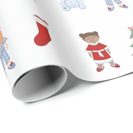 クリスマスの人形よちよち歩きの夢のおもちゃ ラッピングペーパー (ロールコーナー)