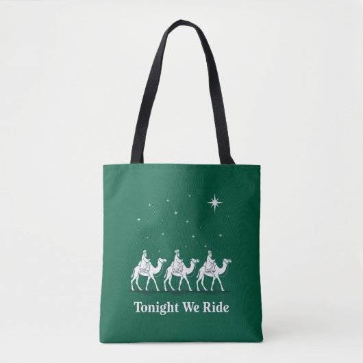 クリスマスの今夜は乗馬する キリスト教の信仰 クリスマス トートバッグ (正面)