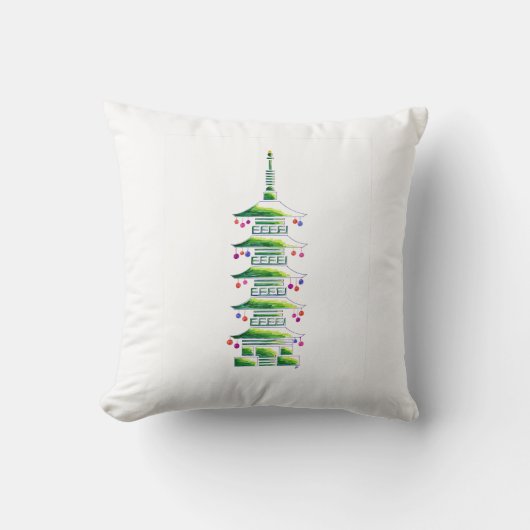 クリスマスの仏塔 アクセントピロー クッション (正面)