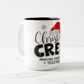 クリスマスの仲間たち 面白い家族で一緒に思い出作り ツートーンマグカップ (正面左)