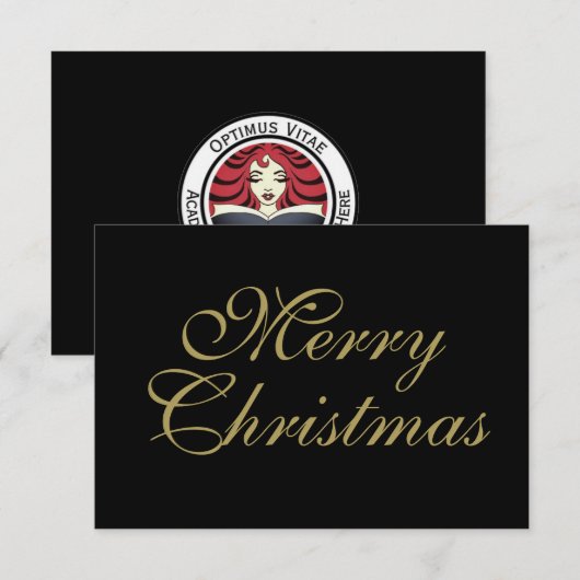 クリスマスの企業ギフト カード (正面/裏面)