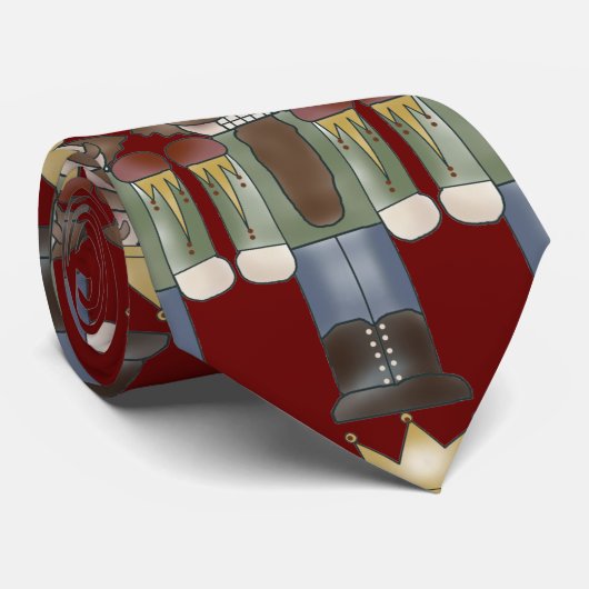 クリスマスの休日のくるみ割りのおもしろいメンズタイ ネクタイ (ロール)