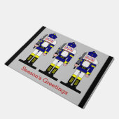 クリスマスの休日のくるみ割りの兵士のカスタムの単語 ドアマット (アングル)