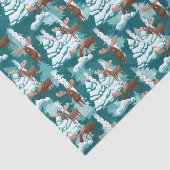 クリスマスの休日のアメリカヘラジカのパーティーのティッシュ 薄葉紙 (詳細)