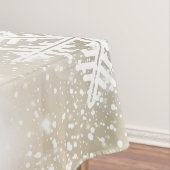 クリスマスの休日のエレガントな雪片 テーブルクロス (インサイチュ)