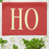 クリスマスの休日のグラフィックのHO台所皿タオル キッチンタオル (折り畳み)