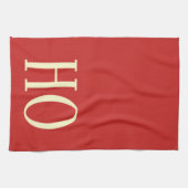 クリスマスの休日のグラフィックのHO台所皿タオル キッチンタオル (横)