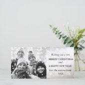 クリスマスの休日のグリーティングニューイヤーフォトカード シーズンカード (スタンド正面)