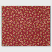 クリスマスの休日のジンジャーブレッドの自閉症の認識度 ラッピングペーパー (フラット)