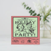 クリスマスの休日のパーティ 招待状 (スタンド正面)