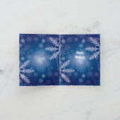 クリスマスの休日の写真コラージュテンプレート シーズンカード (内部)